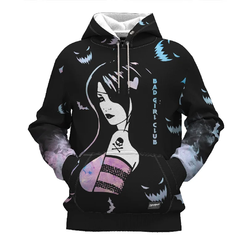 hoodie with ribbon drawstrings -Demon Girl Hoodie