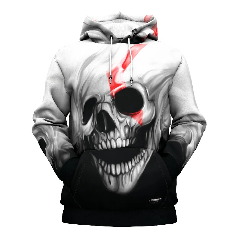 hoodie in light teals -Psycho Skull Hoodie