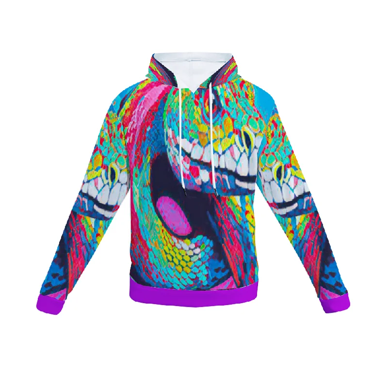 hoodie for cozy hikes -Customizable Unisex All Over Print Plush Hoodies with Pockets