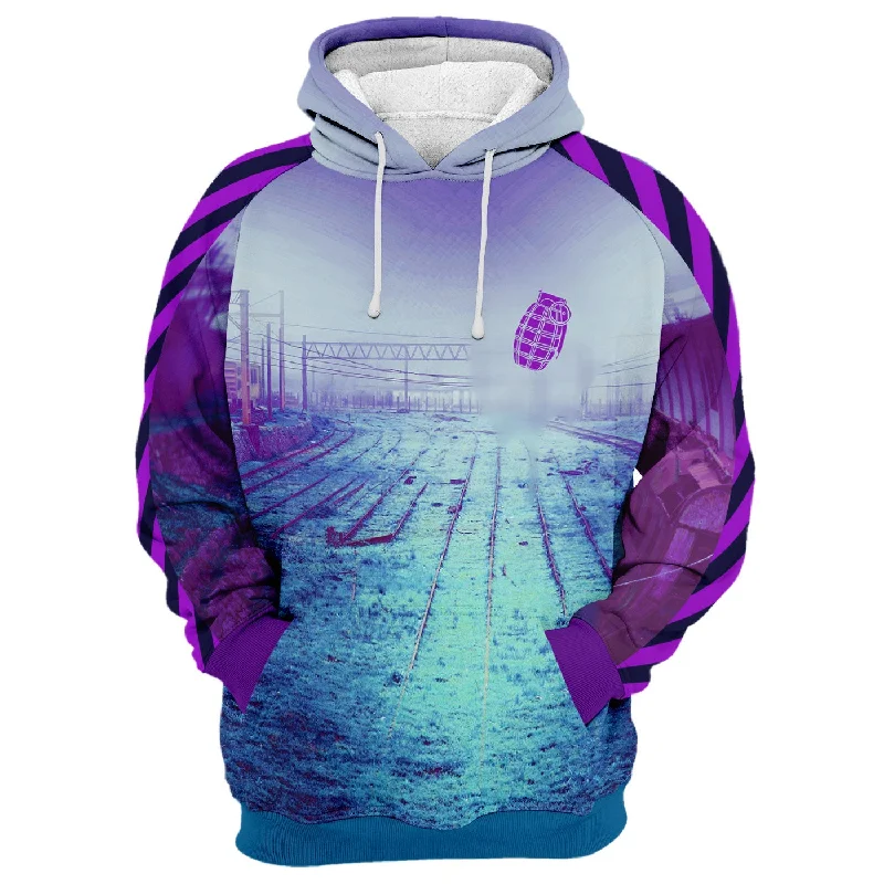 hoodie in deep purples -Apocalypse Bunny Hoodie