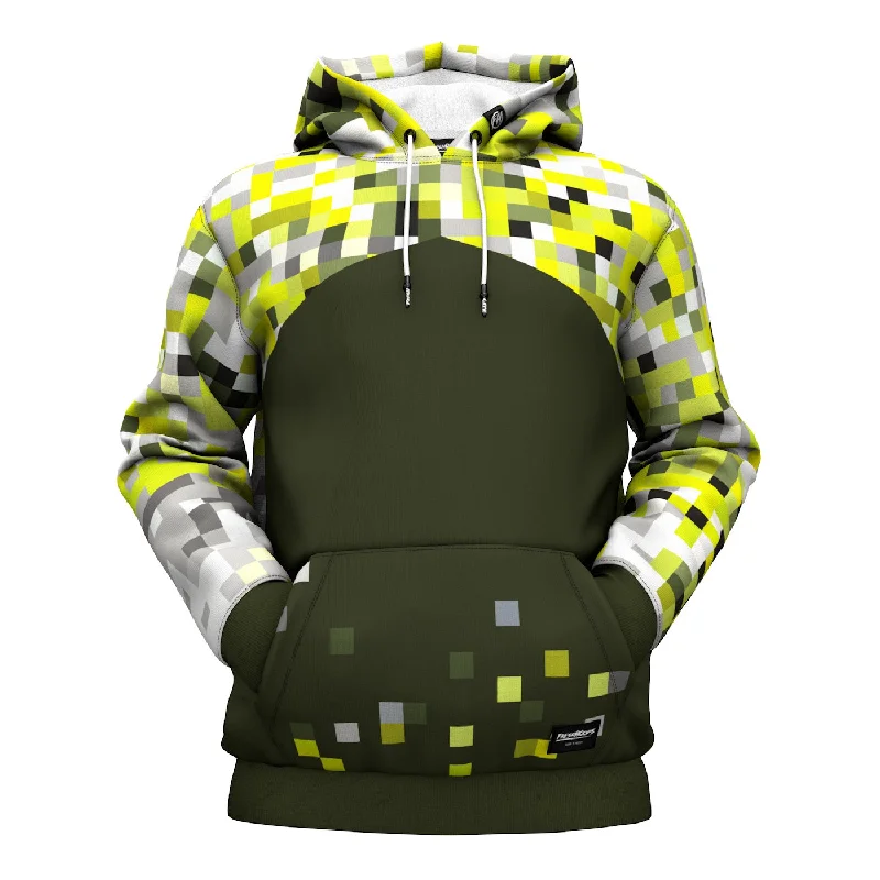 hoodie for fall hikes -Green Fusion Hoodie