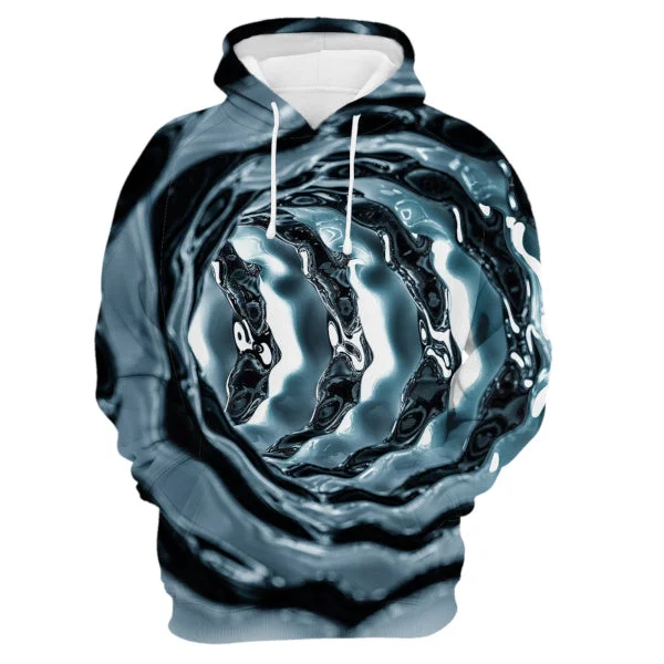 hoodie in soft blues -Tunnel Vision Hoodie