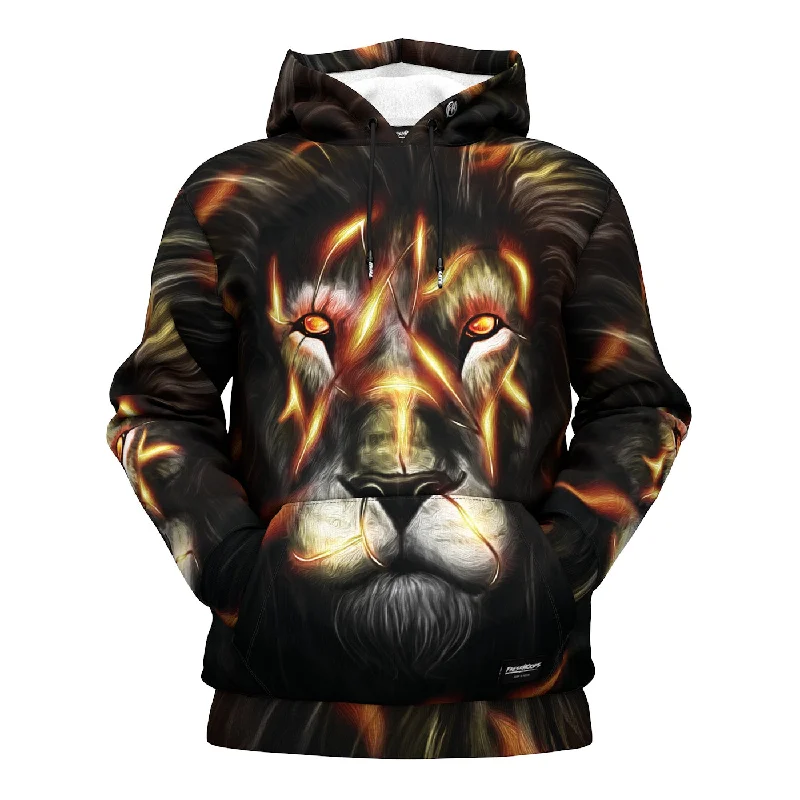 hoodie in light purples -Thunder Lion Hoodie