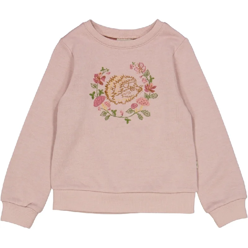 jacket lightweight warmth -Wool Sweatshirt Hedgehog Embroidery