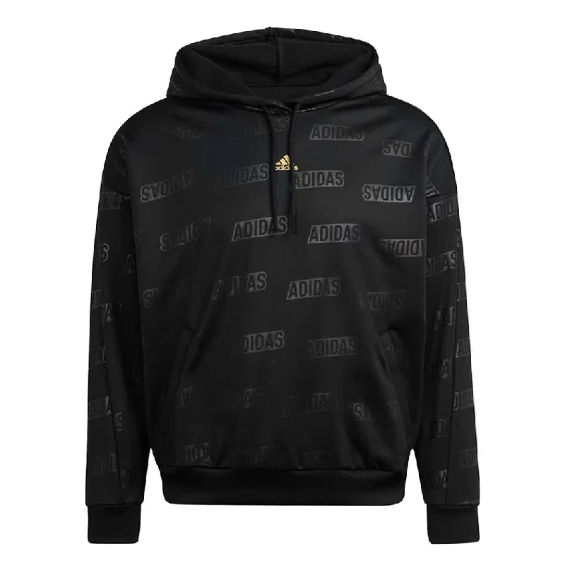 hoodie in light plums -adidas - Women's Embossed Monogram Fleece Hoodie (IM2586)