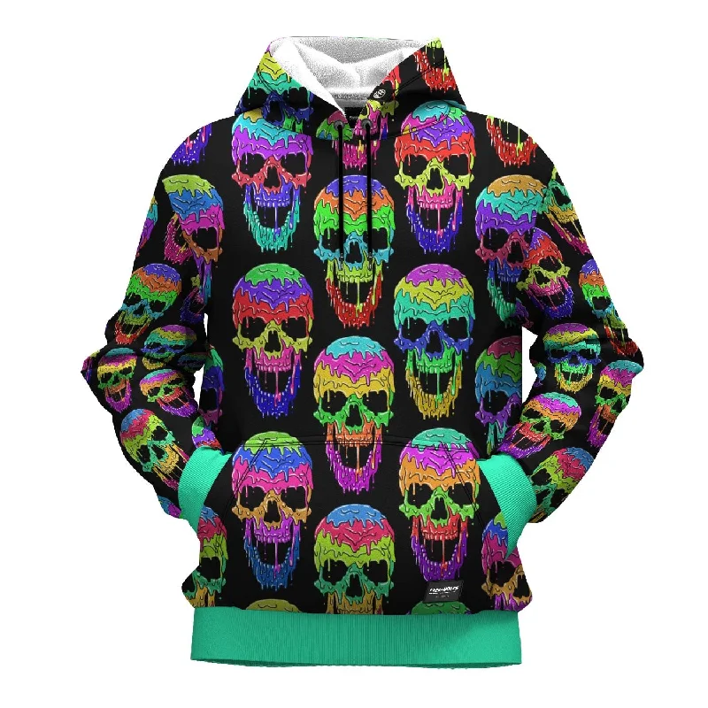 hoodie for weekend strolls -Liquid Skull Hoodie