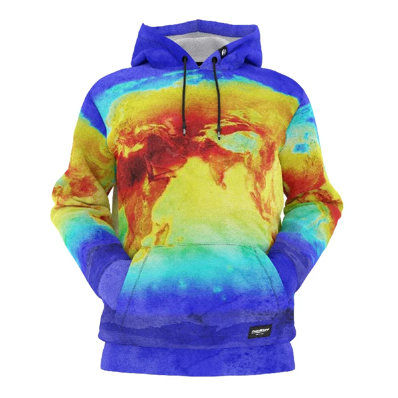 hoodie with pleated edging -Global Warming Hoodie