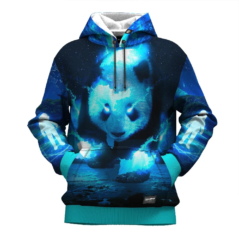 hoodie for cozy nights -Cosmic Panda Hoodie