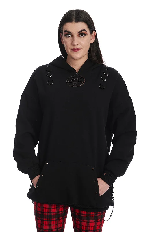 hoodie for evening outings -Helia Hoodie