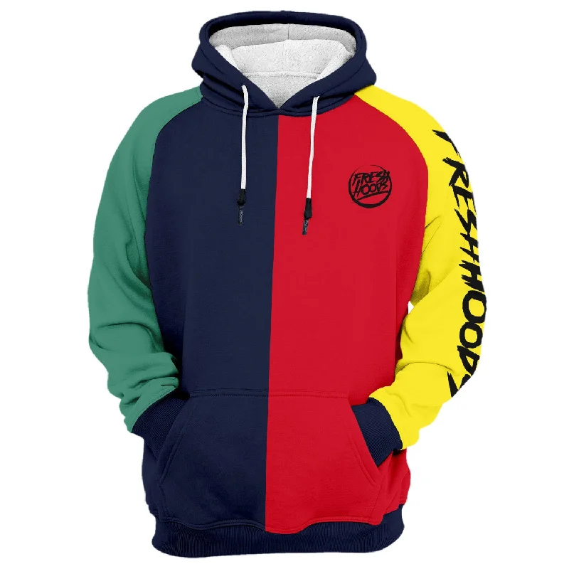 hoodie with stripe neck -Official Hoodie