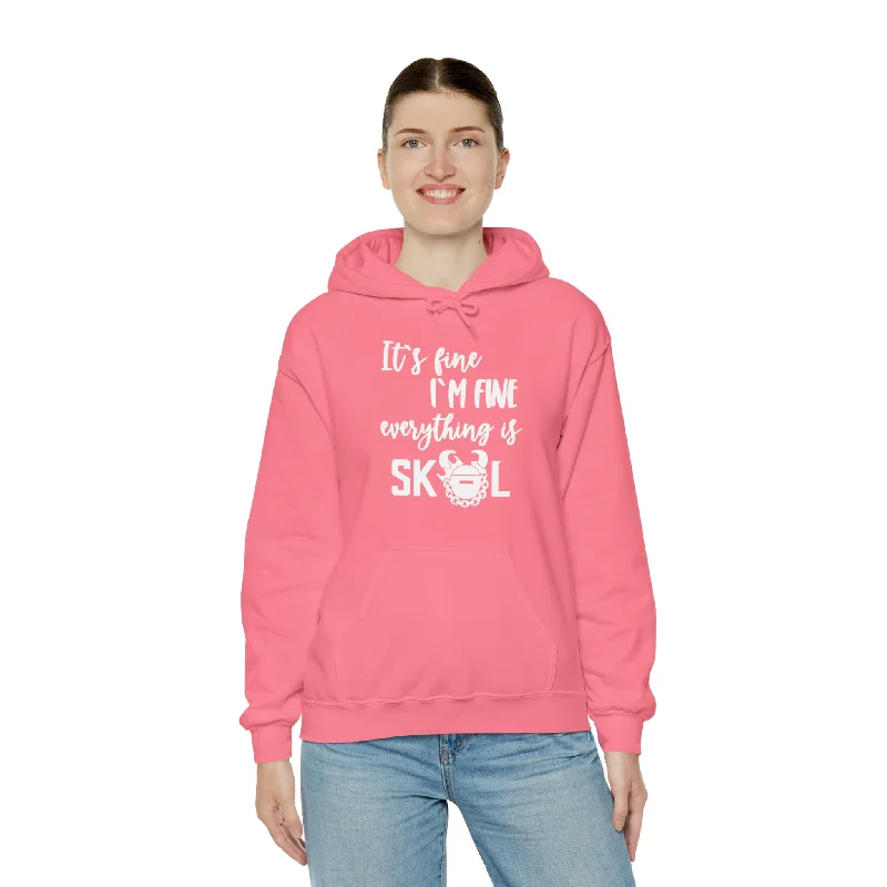 hoodie for casual comfort -Unisex Heavy Blend™ Hoodie - It's Fine