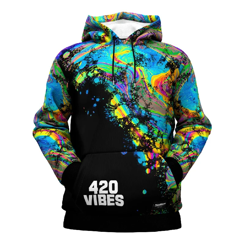 hoodie in light teals -420 Vibes 1.1 Hoodie