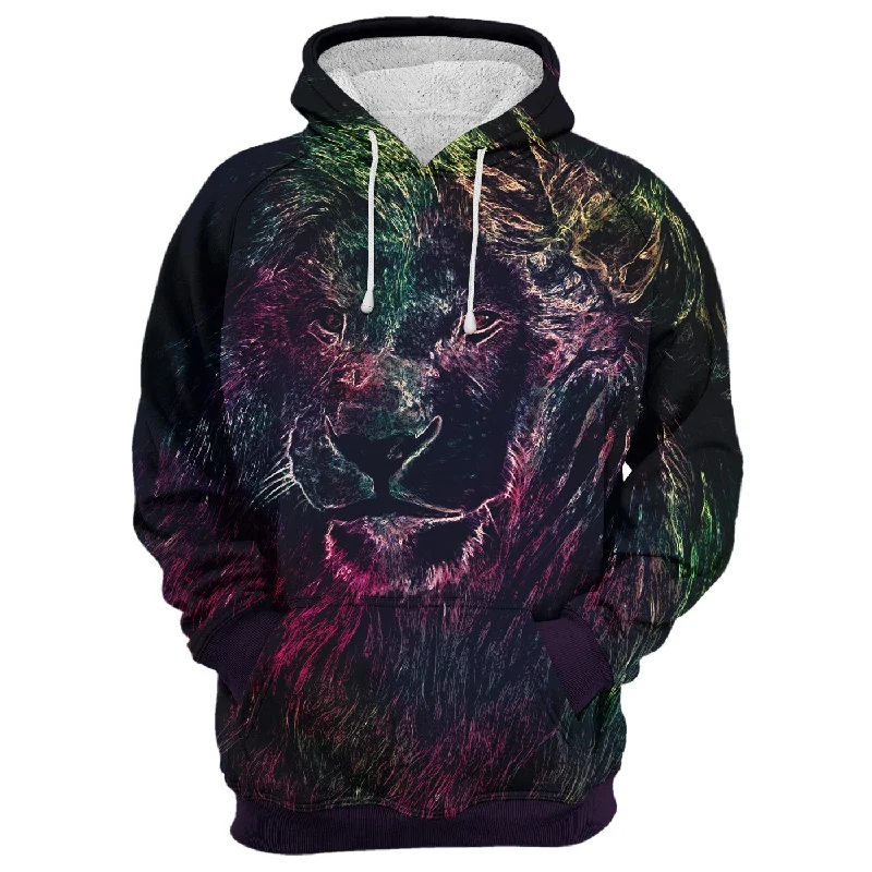 hoodie with lace line -Mr. Lava Lion Hoodie