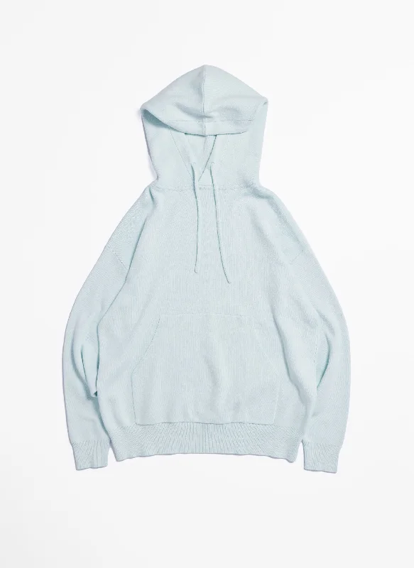 hoodie for evening strolls -Cotton Nylon Wool Knitted Hoodie