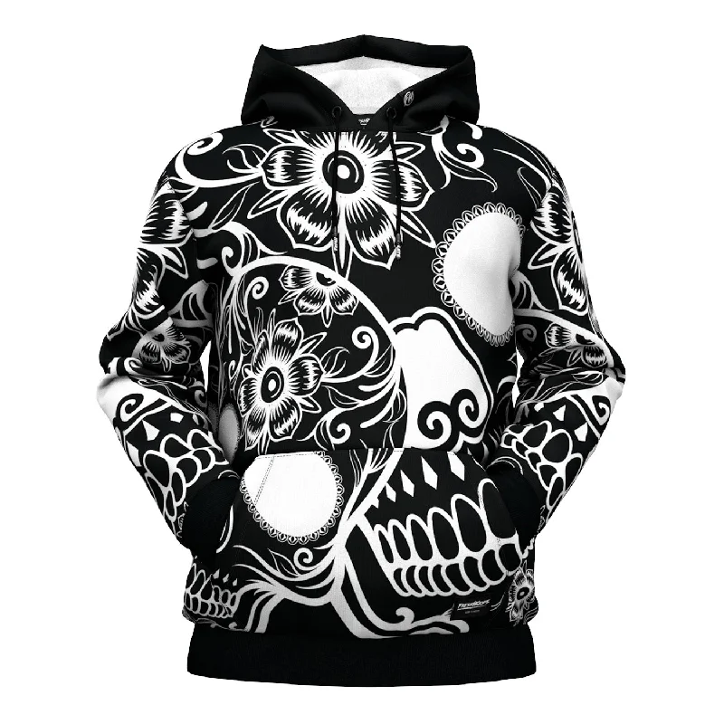 hoodie with stripe hood -Calavera Hoodie