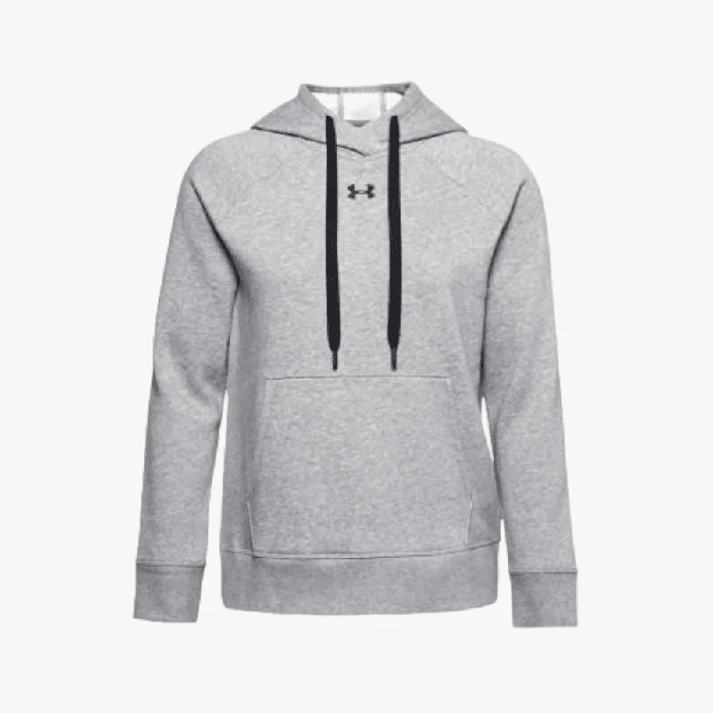 hoodie with ruffle outline -Under Armour Womens Rival Fleece Hoodie 035 Grey