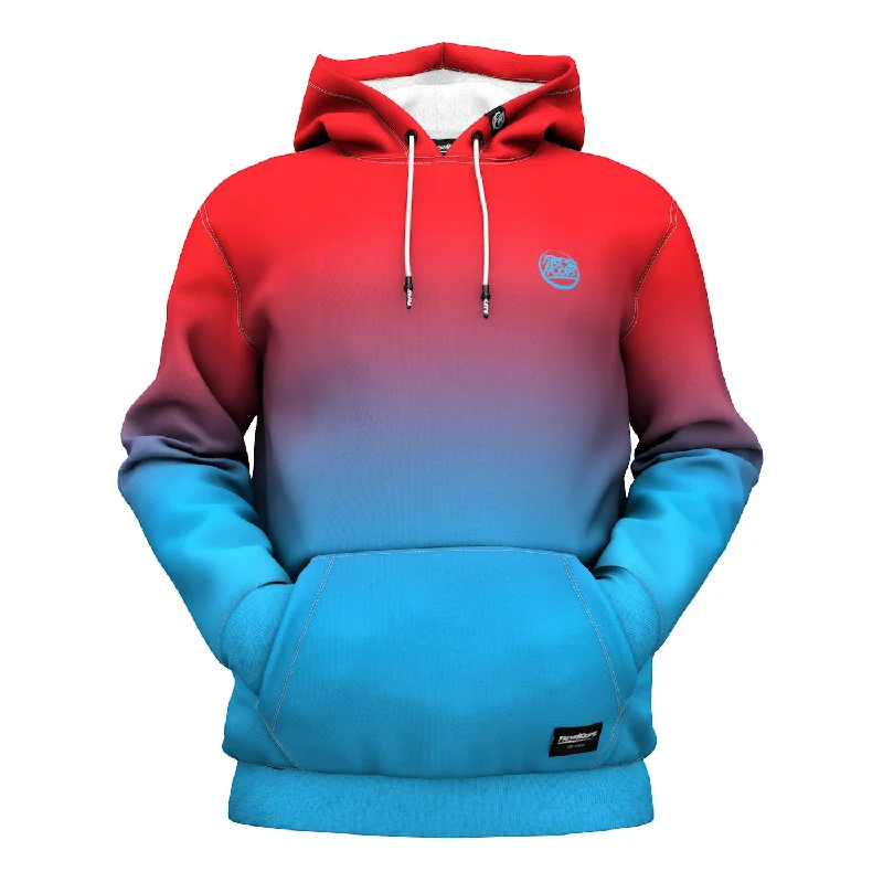 hoodie for weekend trips -Red Blue Hoodie