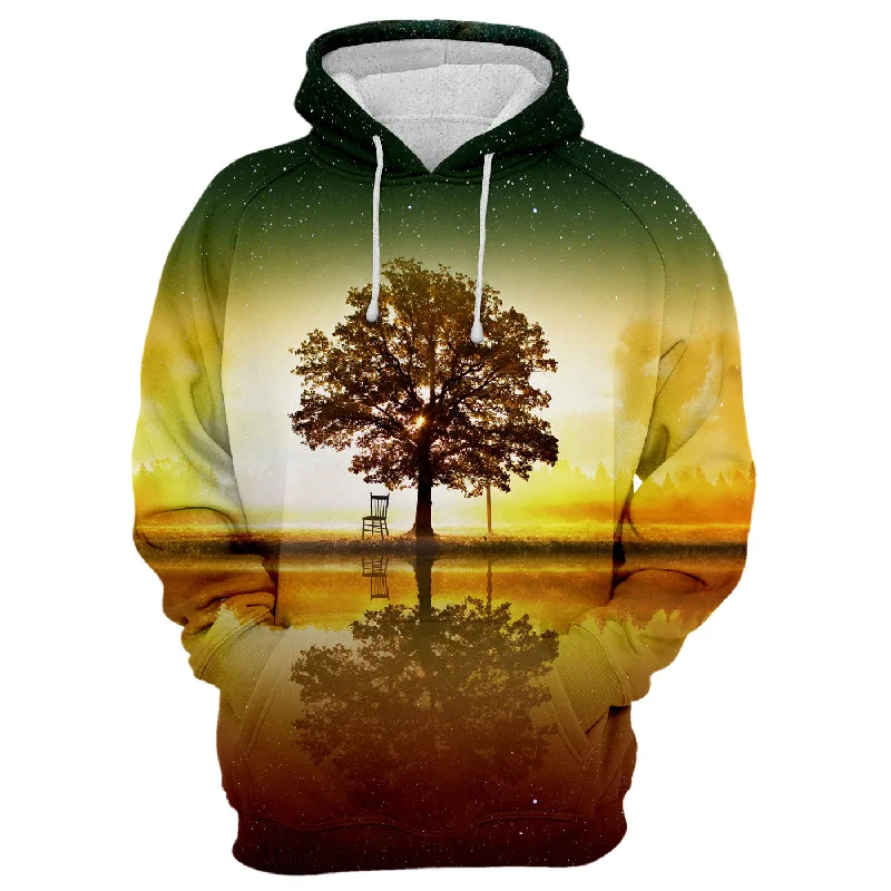 hoodie for evening hikes -Galaxy Tree Hoodie