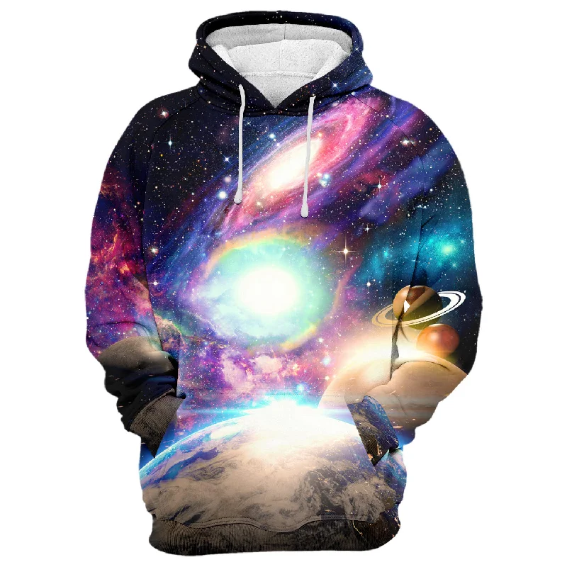 hoodie in warm teals -Universe Hoodie