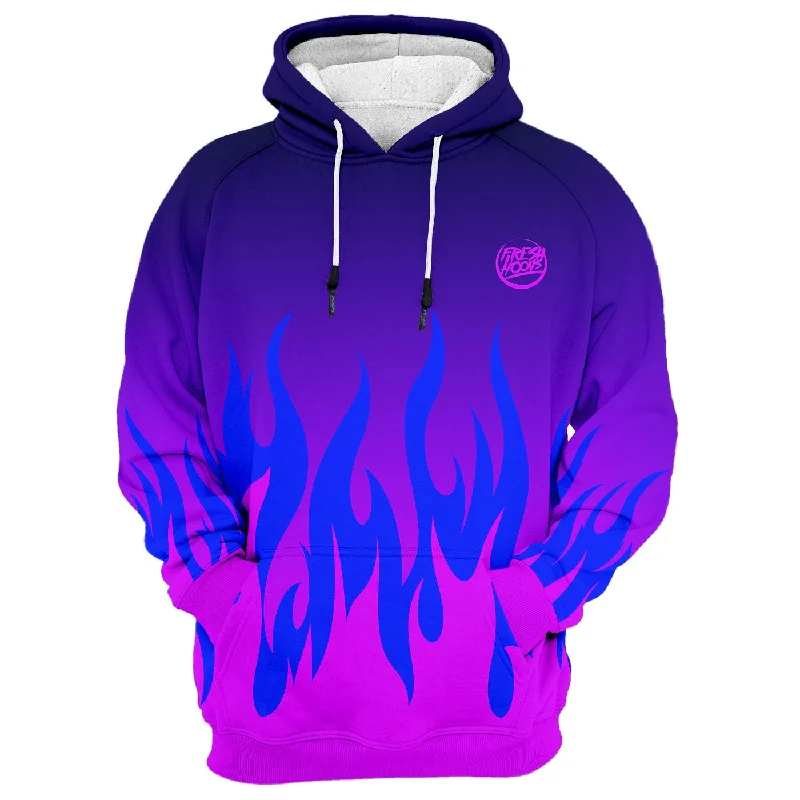 hoodie with swirl design -Burn In Colors Hoodie