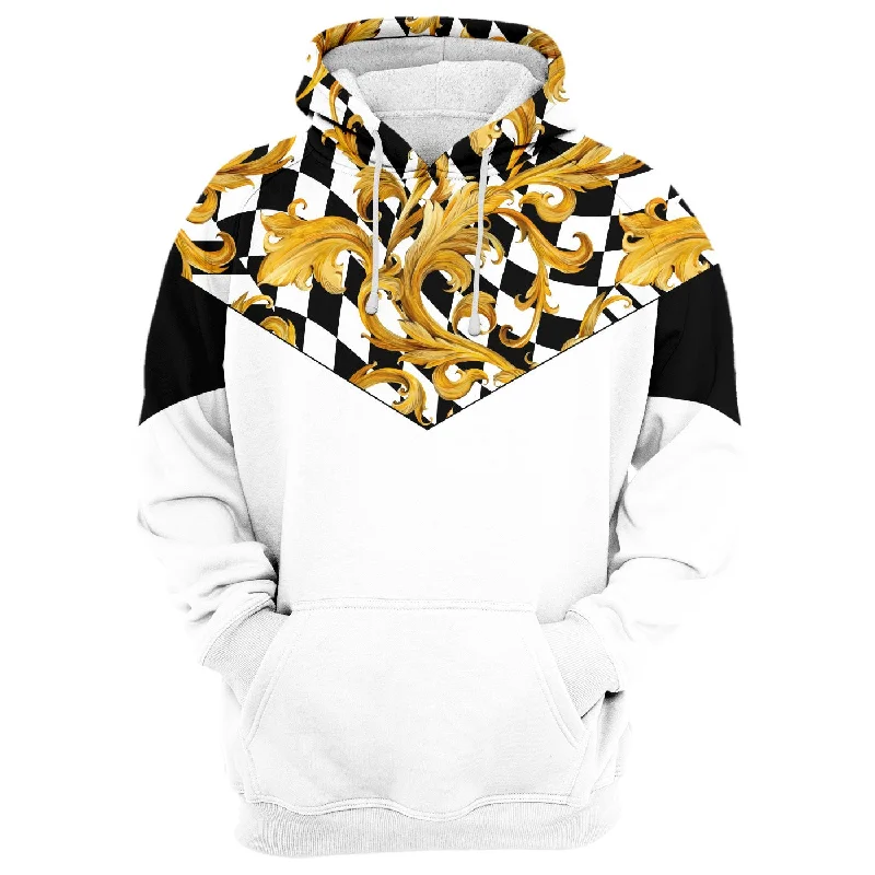 hoodie with grid trim -Golden Life Hoodie