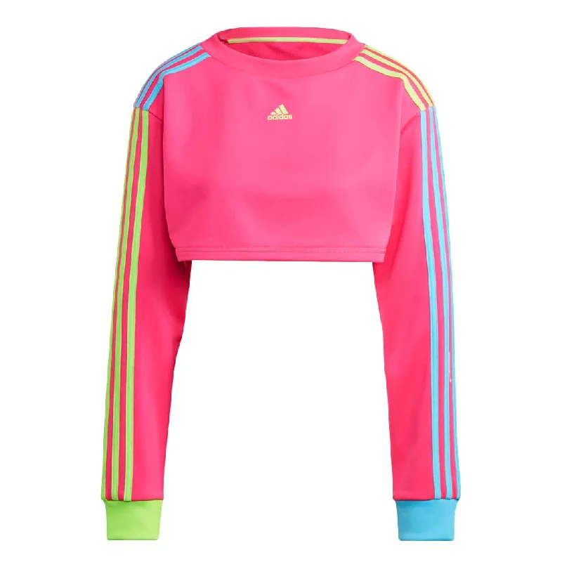 jacket vibrant pattern -adidas - Women's Kidcore Cropped Sweatshirt (IK7066)