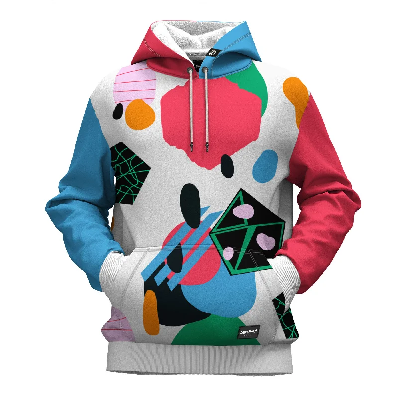 hoodie with floral pattern -Abstract View Hoodie