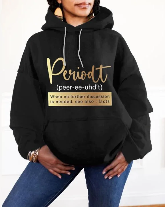 hoodie with knot outline -Periodt Women Long-sleeved Hoodie