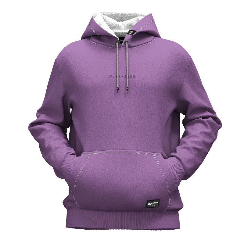 hoodie with floral collar -Amethyst Orchid Hoodie