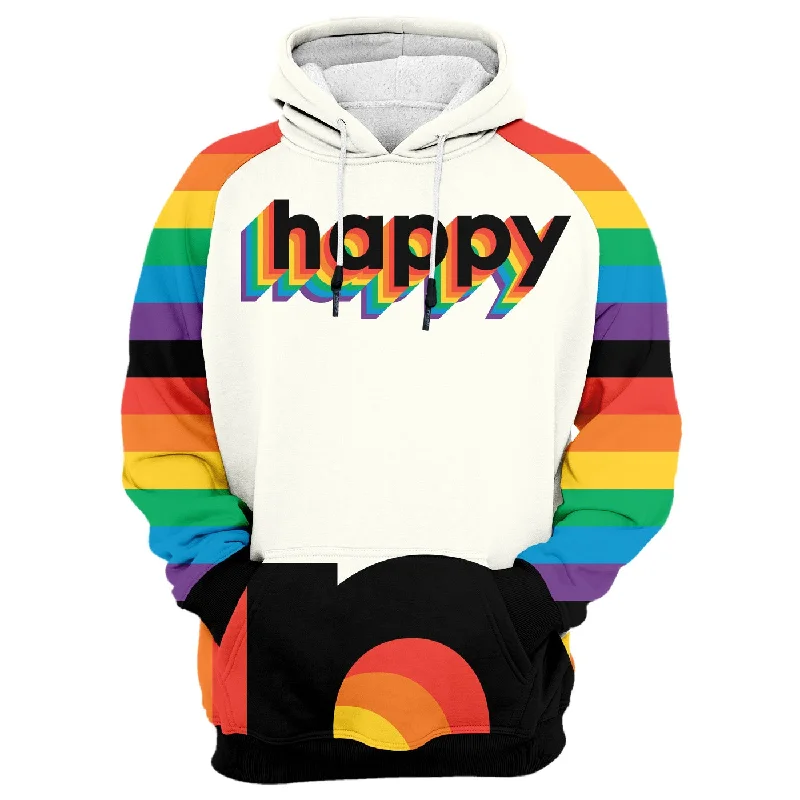 hoodie for weekend hikes -Happy Hoodie