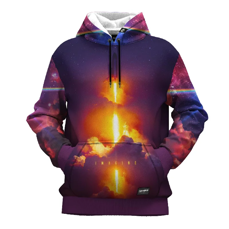 hoodie with wave outline -Just Imagine Hoodie