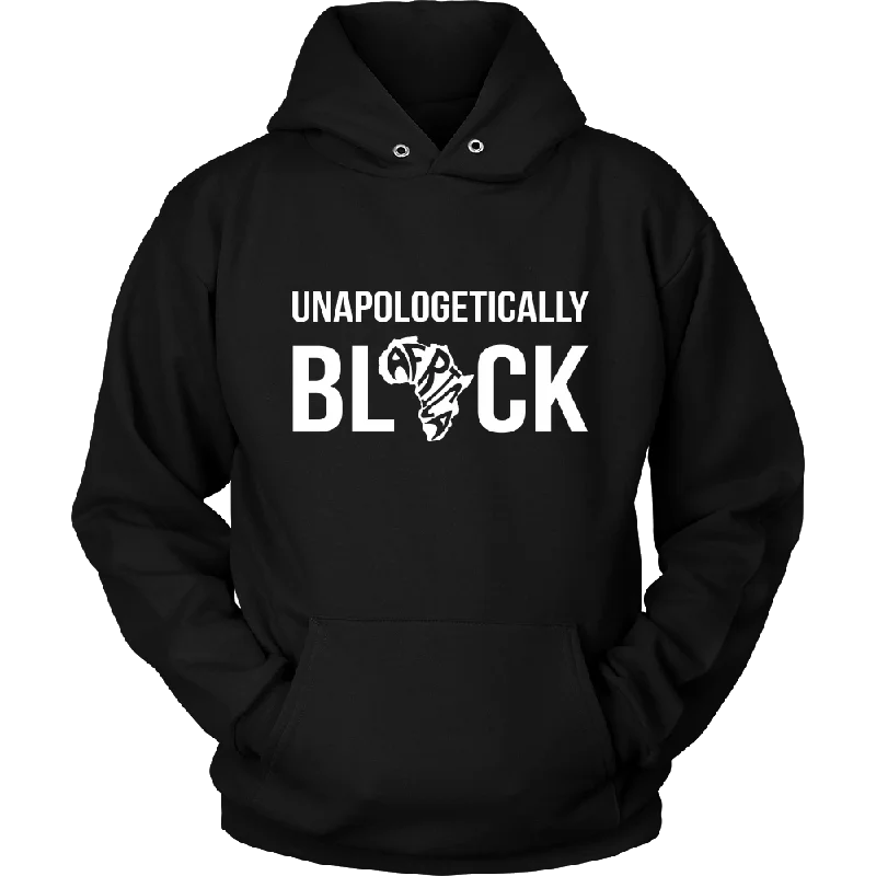 hoodie with check insert -Unapologetically BLACK Hoodie