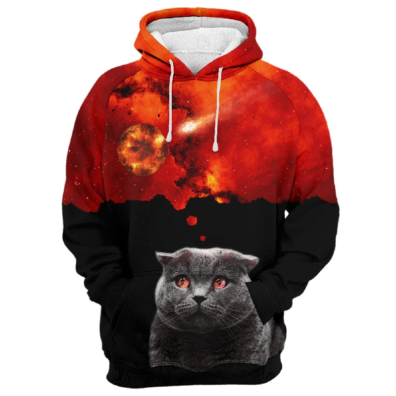 hoodie with lace finish -Kitty Cat Hoodie