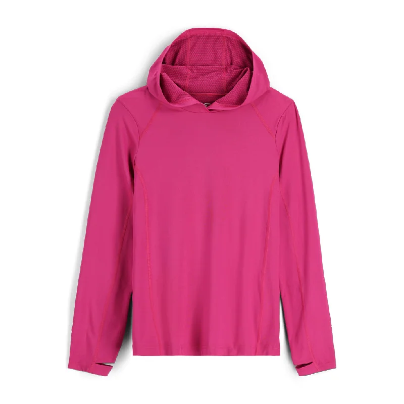 hoodie with ruffle edge -Womens Arc Graphene Tech Hoodie - Orchid