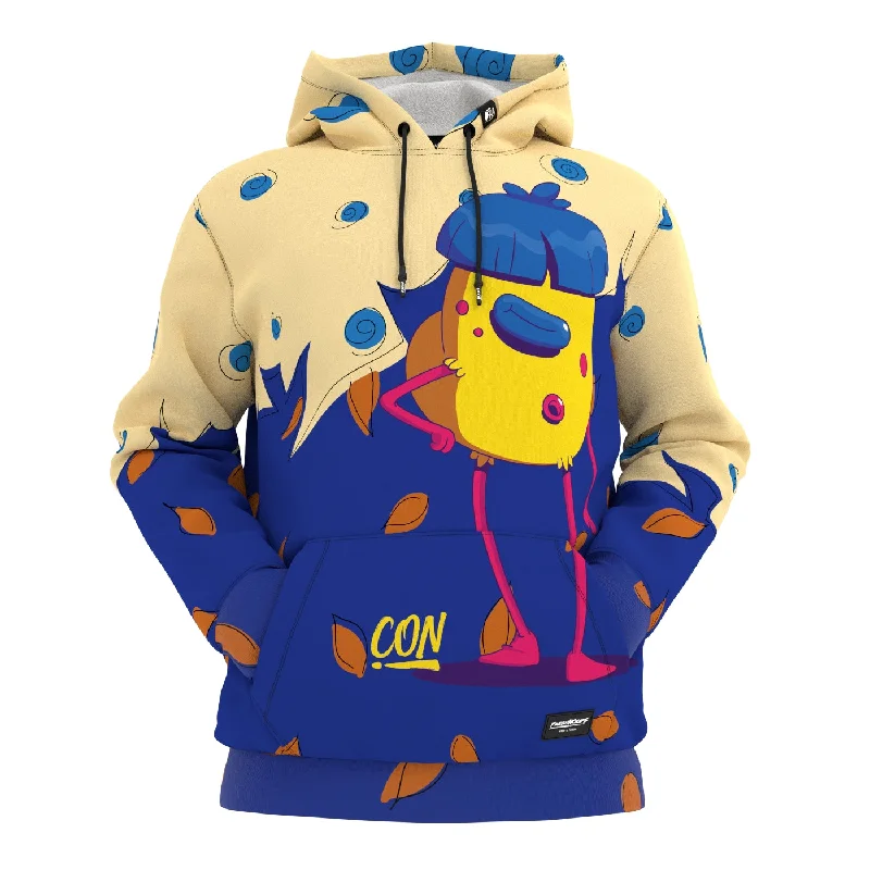 hoodie in warm corals -Con Hoodie