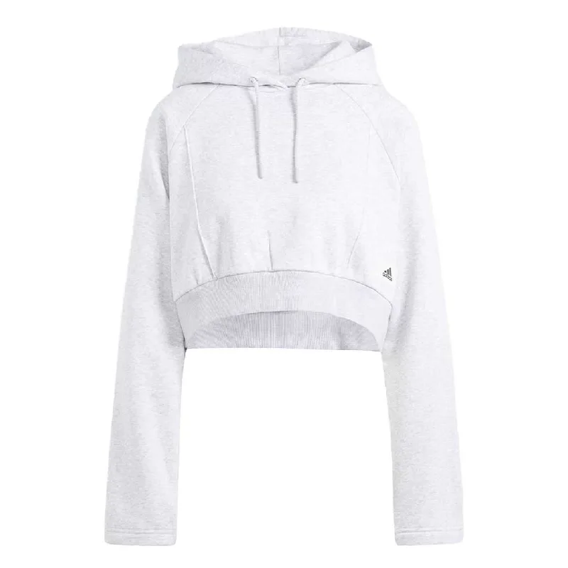 hoodie with floral weave -adidas - Women's The Safe Place Crop Hoodie (IT1528)