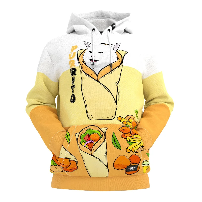 hoodie for autumn outings -Purrito Hoodie