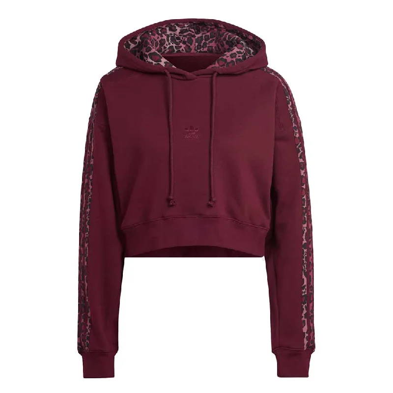 hoodie in deep purples -adidas - Women's Originals Trefoil Hoodie (Plus Size) (HP1085)