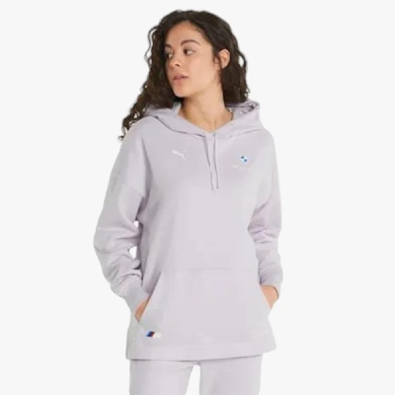 hoodie with lace texture -Puma Womens  Bmw Mms Hoodie Lavender