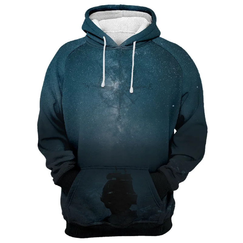 hoodie with pleated detail -Into The Unknown Hoodie