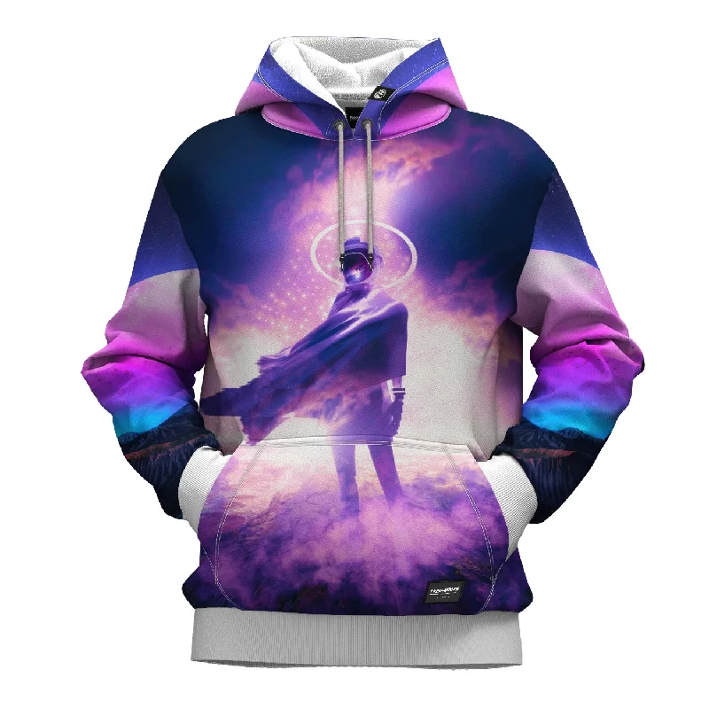 hoodie with floral layer -Visitor Hoodie