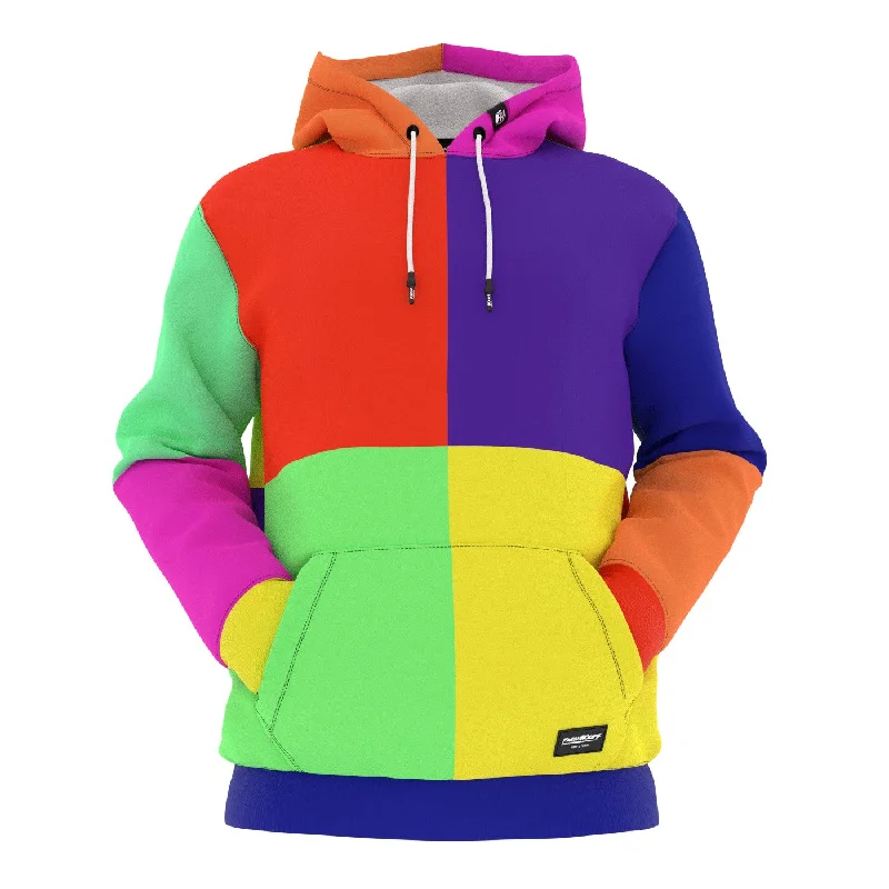 hoodie with stripe trim -Fru-Fruits Hoodie