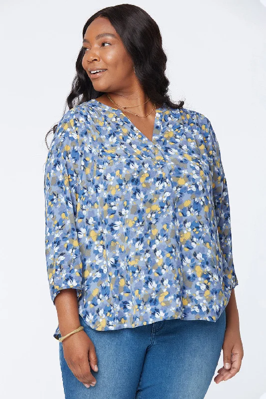 teal flannel shirts stylish -The Perfect Blouse - Lauro Blooms