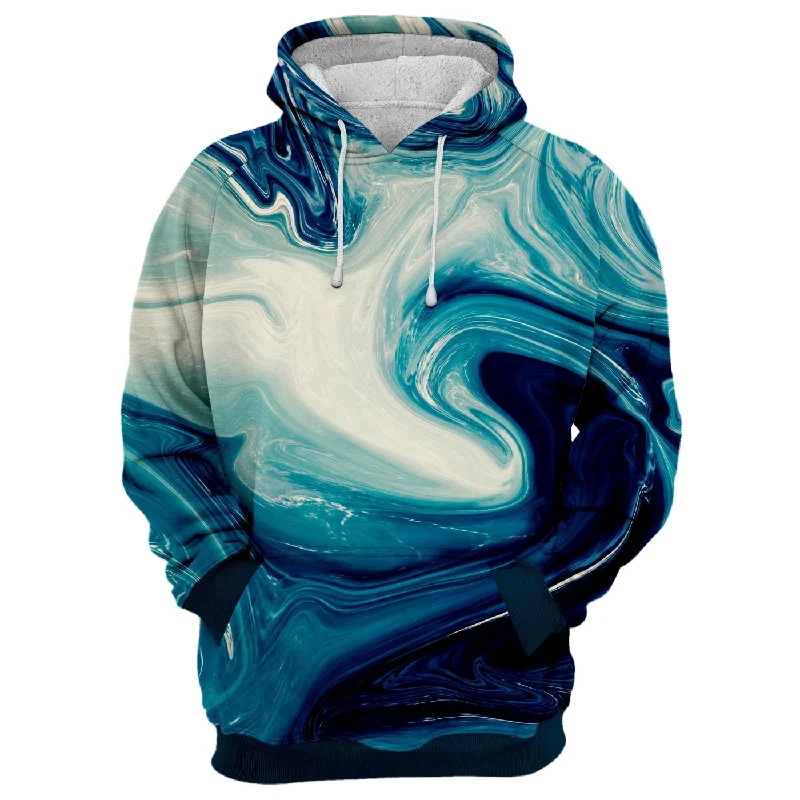 hoodie with check layer -Abstract Painting Hoodie