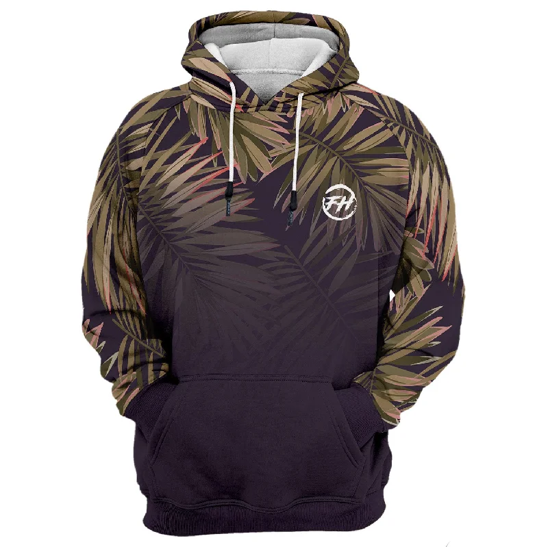 hoodie for casual outings -Palm To Fade Hoodie