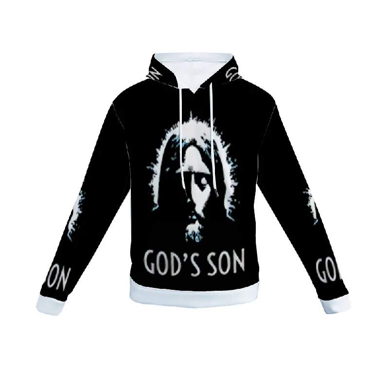 hoodie for casual outings -Customizable Unisex All Over Print Plush Hoodies with Pockets