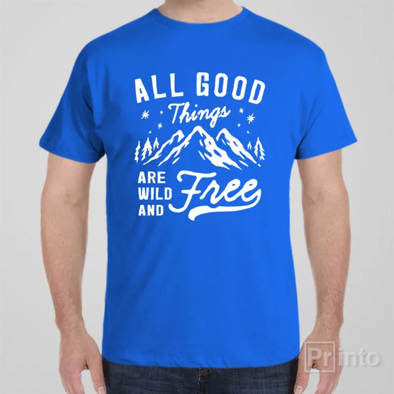 retro game t-shirts geek -All good things wild and free - T-shirt