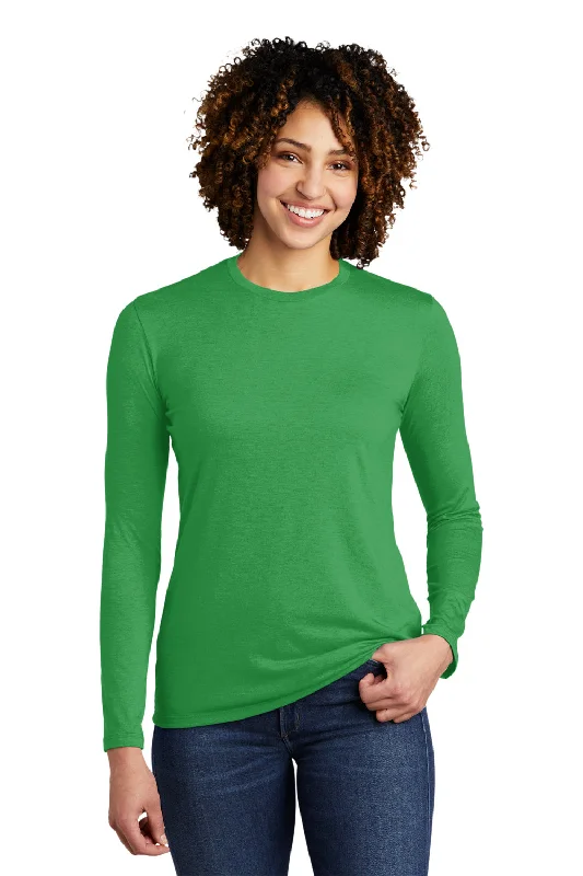 maroon v-neck t-shirts polished -Allmade Womens Long Sleeve Crewneck T-Shirt - Enviro Green