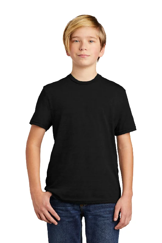 retro surf t-shirts beach -Allmade Youth Short Sleeve Crewneck T-Shirt - Deep Black