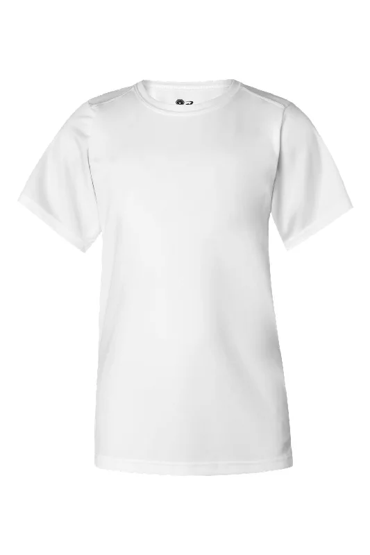 custom team t-shirts unity -Badger Youth B-Core Moisture Wicking Short Sleeve Crewneck T-Shirt - White